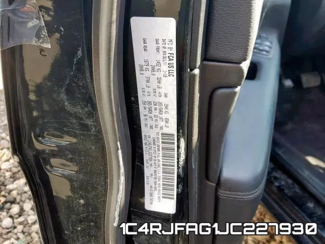 1C4RJFAG1JC227930 фото 2
