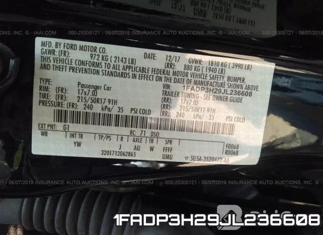 1FADP3H29JL236608 фото 10