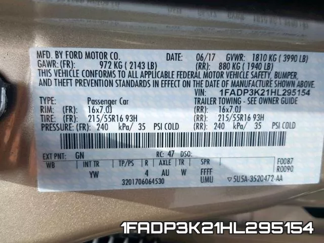 1FADP3K21HL295154 фото 2
