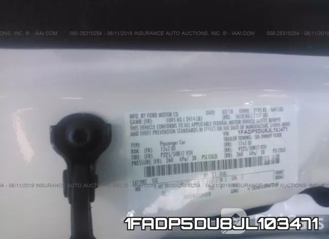 1FADP5DU8JL103471 фото 10