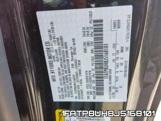 1FATP8UH8J5168101 фото 2
