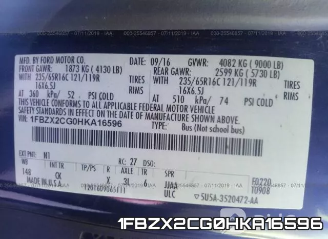 1FBZX2CG0HKA16596 фото 10