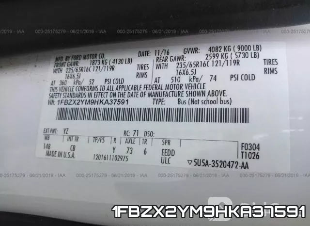 1FBZX2YM9HKA37591 фото 10