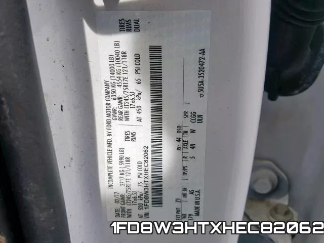 1FD8W3HTXHEC82062 фото 2