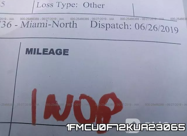 1FMCU0F72KUA23065 фото 8