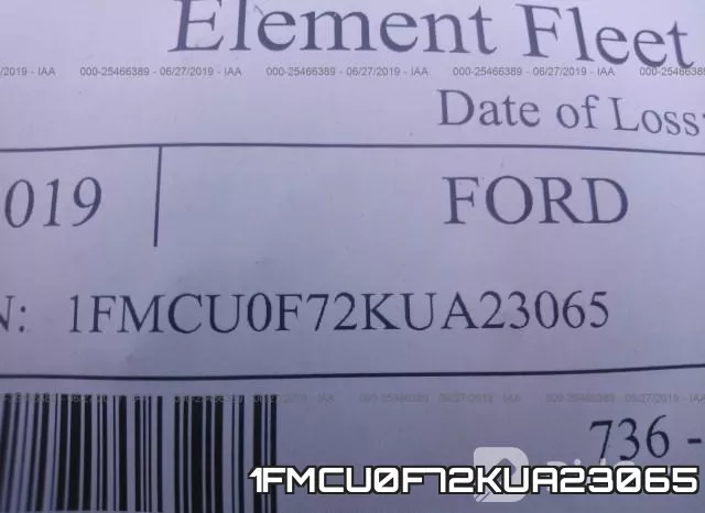 1FMCU0F72KUA23065 фото 10