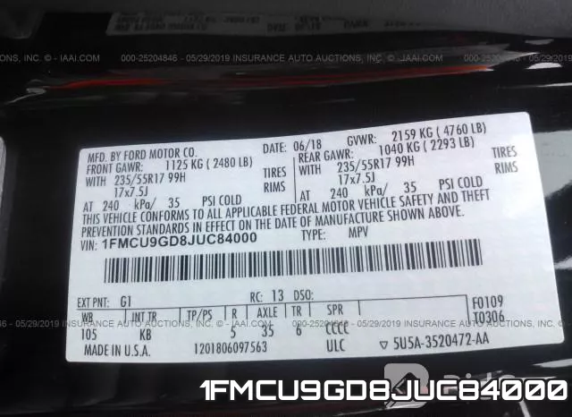 1FMCU9GD8JUC84000 фото 10