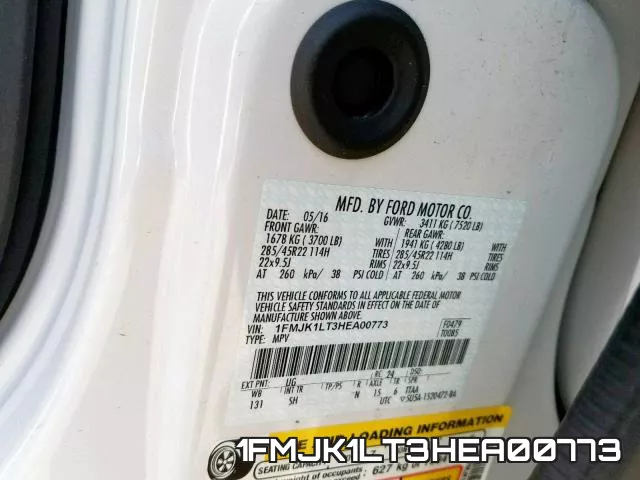 1FMJK1LT3HEA00773 фото 2