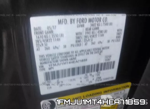 1FMJU1MT4HEA71859 фото 10