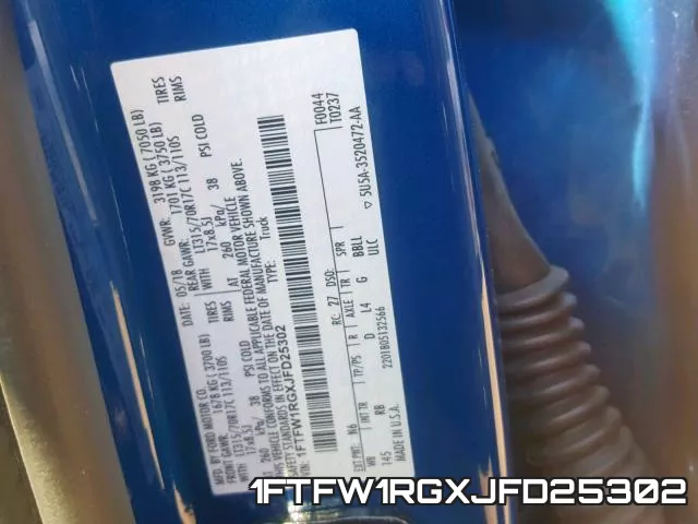 1FTFW1RGXJFD25302 фото 2
