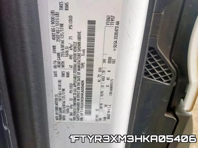 1FTYR3XM3HKA05406 фото 2