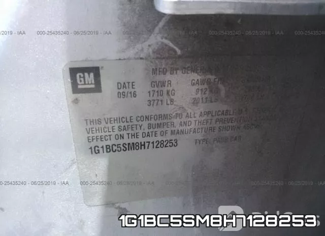 1G1BC5SM8H7128253 фото 10