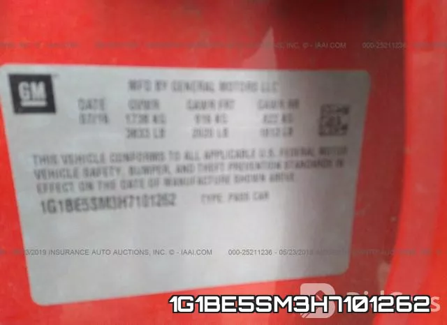 1G1BE5SM3H7101262 фото 10