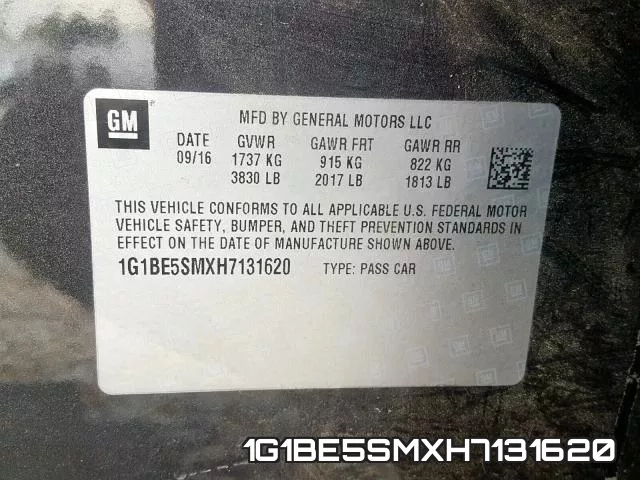 1G1BE5SMXH7131620 фото 2