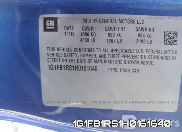 1G1FB1RS1H0161640 фото 10