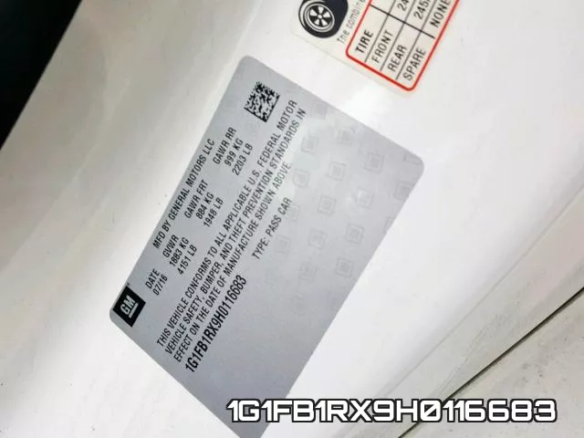 1G1FB1RX9H0116683 фото 2