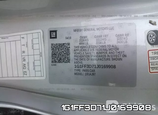 1G1FF3D71J0169908 фото 10