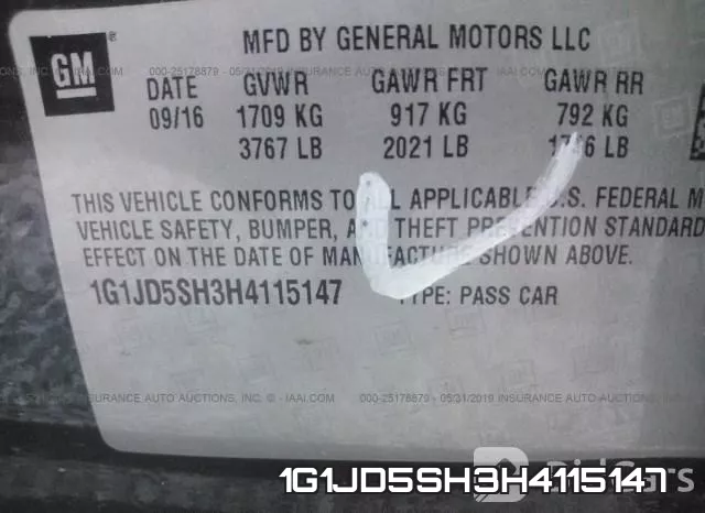1G1JD5SH3H4115147 фото 9