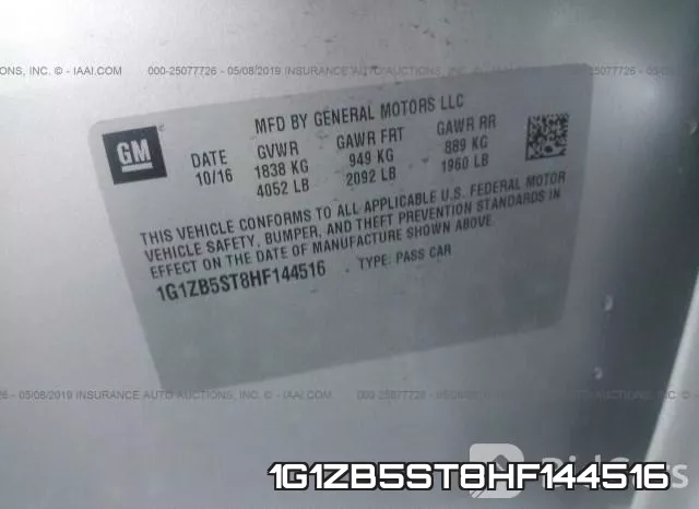 1G1ZB5ST8HF144516 фото 10
