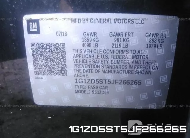 1G1ZD5ST5JF266265 фото 10