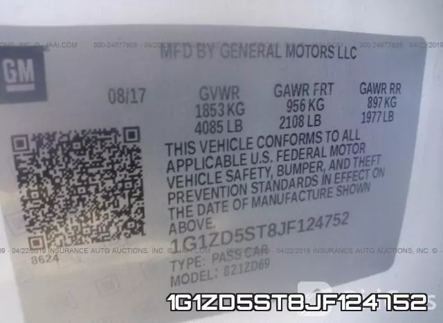 1G1ZD5ST8JF124752 фото 10