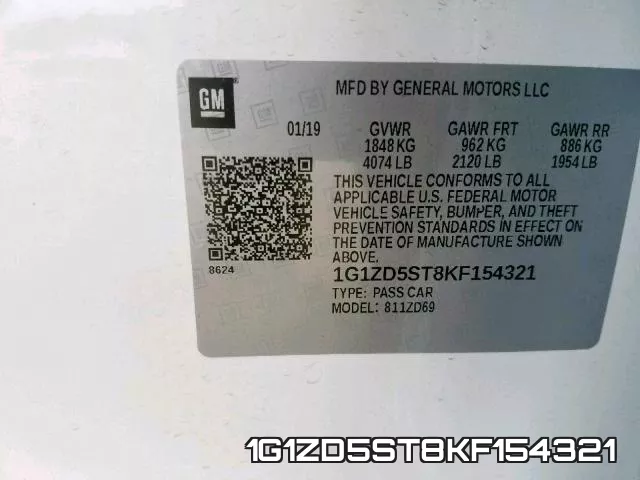 1G1ZD5ST8KF154321 фото 2