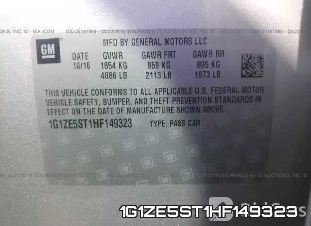 1G1ZE5ST1HF149323 фото 10