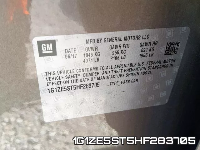 1G1ZE5ST5HF283705 фото 2
