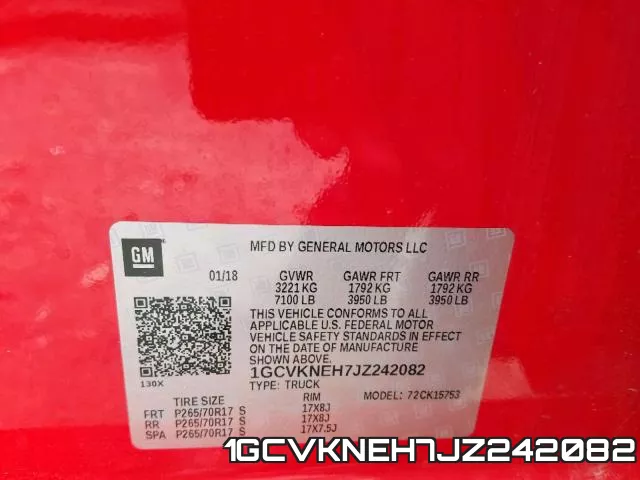 1GCVKNEH7JZ242082 фото 2
