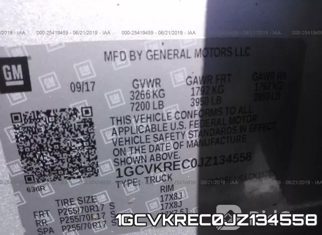 1GCVKREC0JZ134558 фото 10