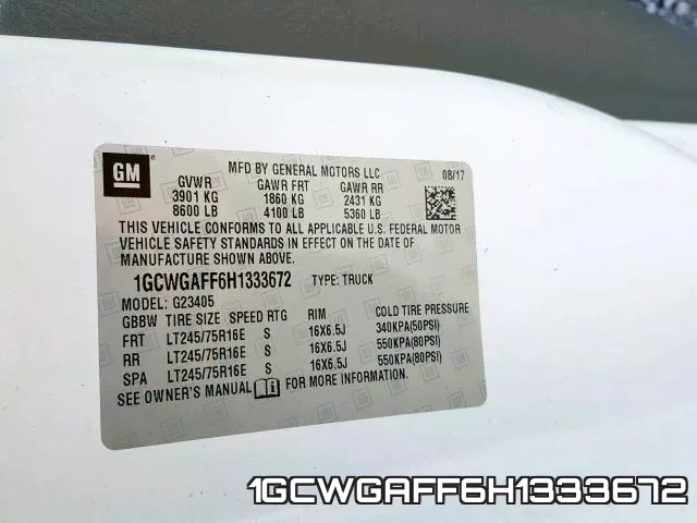 1GCWGAFF6H1333672 фото 2