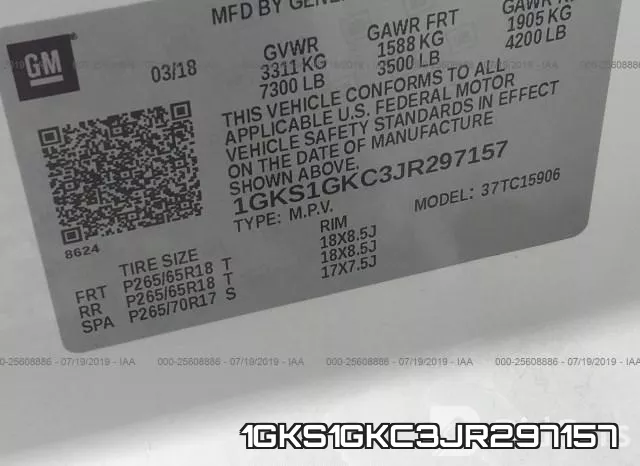 1GKS1GKC3JR297157 фото 10