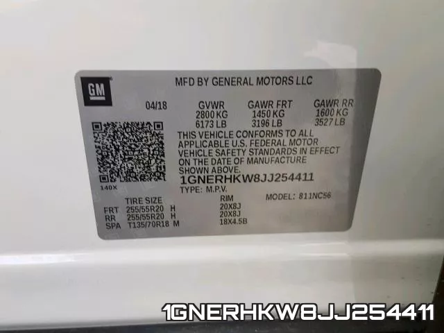 1GNERHKW8JJ254411 фото 2