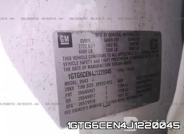 1GTG6CEN4J1220045 фото 10