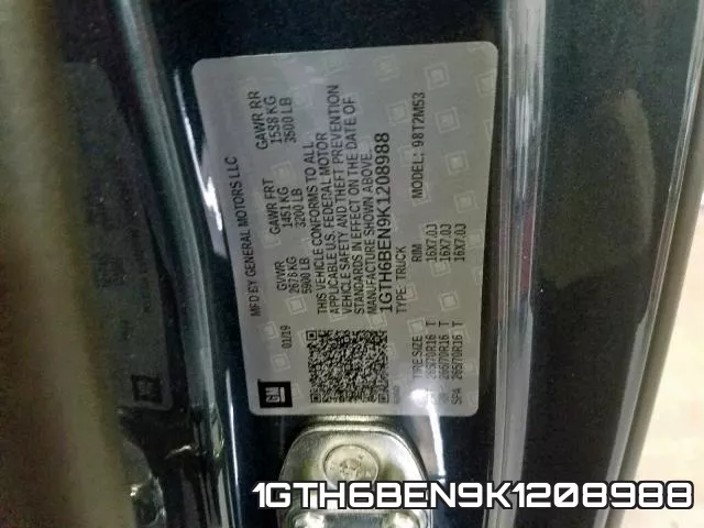 1GTH6BEN9K1208988 фото 2