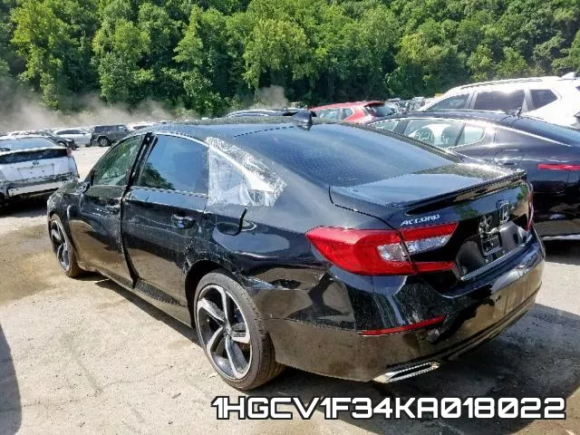 1HGCV1F34KA018022 фото 4