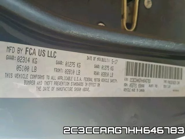 2C3CCAAG7HH646783 фото 2