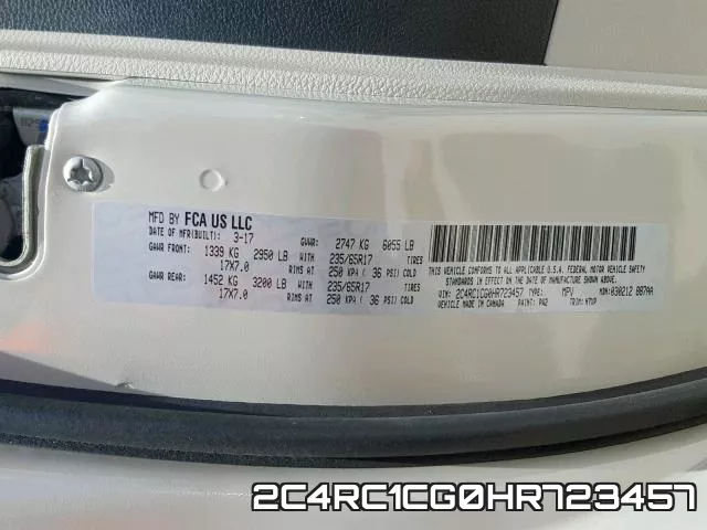 2C4RC1CG0HR723457 фото 2