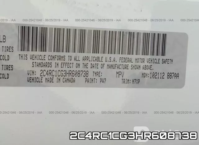 2C4RC1CG3HR608738 фото 10