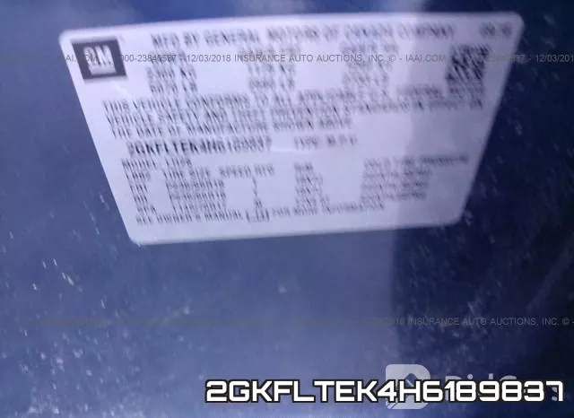 2GKFLTEK4H6189837 фото 10