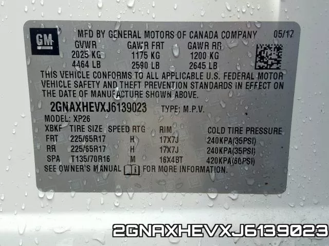 2GNAXHEVXJ6139023 фото 2