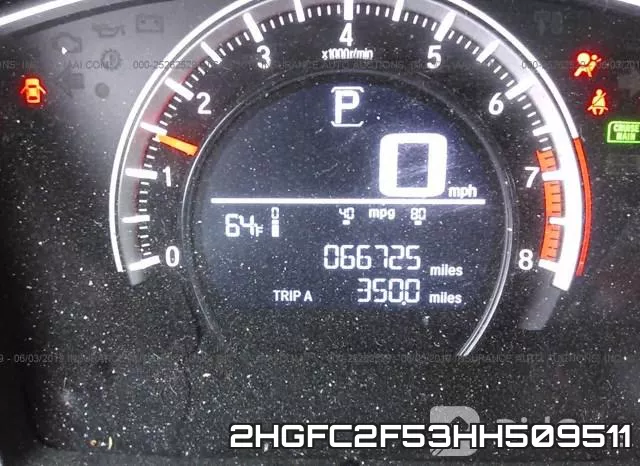 2HGFC2F53HH509511 фото 8