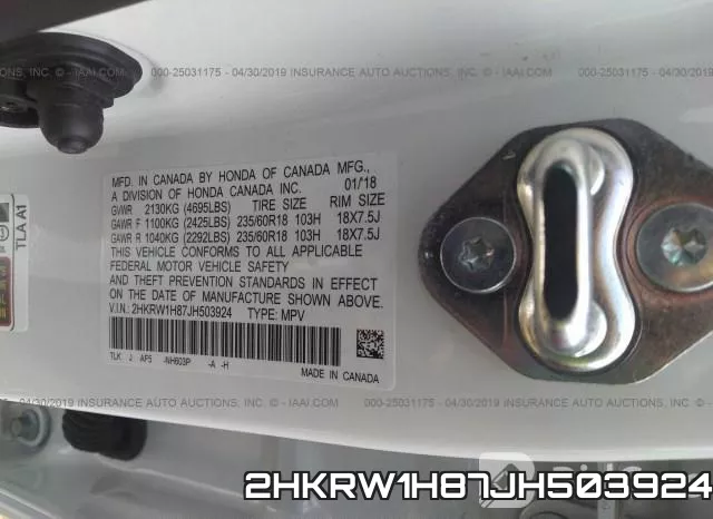 2HKRW1H87JH503924 фото 10