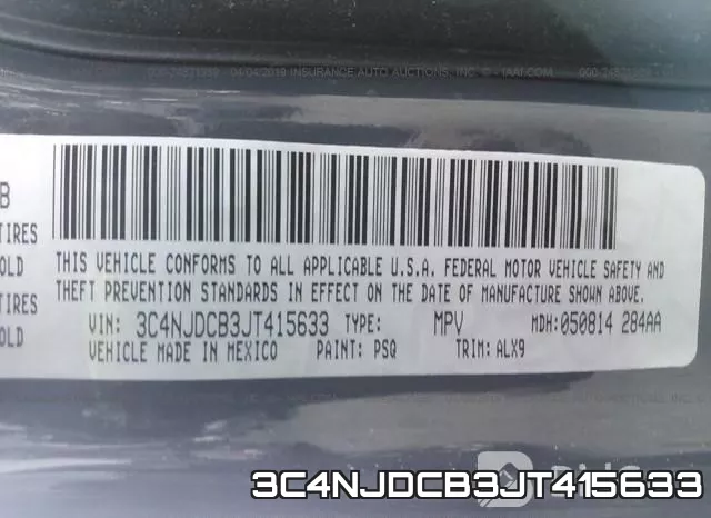 3C4NJDCB3JT415633 фото 10