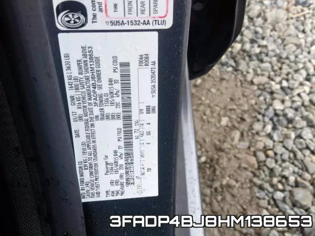 3FADP4BJ8HM138653 фото 2