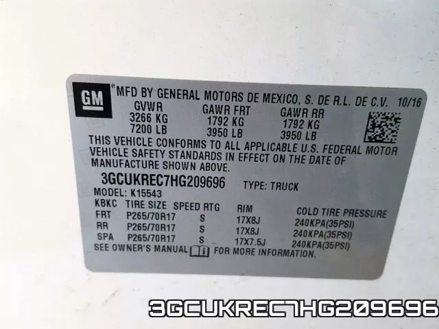 3GCUKREC7HG209696 фото 2