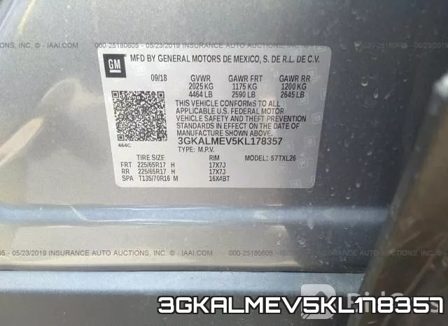 3GKALMEV5KL178357 фото 10