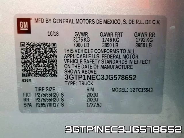 3GTP1NEC3JG578652 фото 2
