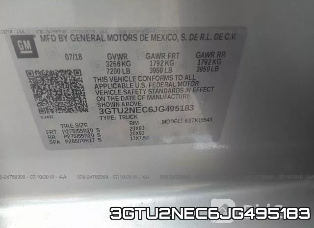 3GTU2NEC6JG495183 фото 10