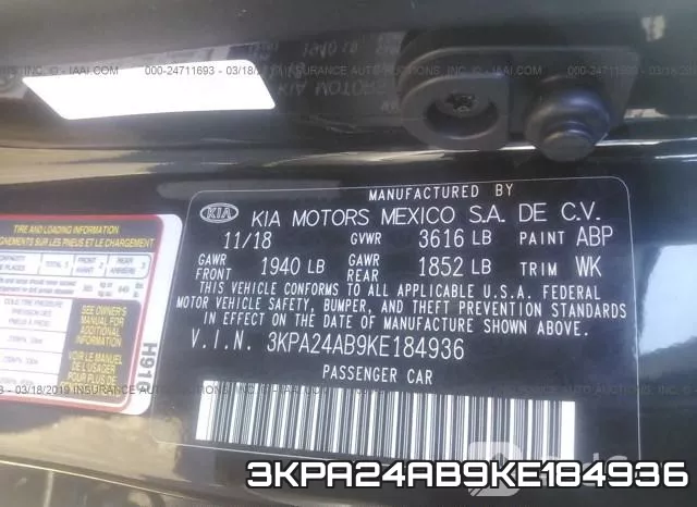 3KPA24AB9KE184936 фото 10
